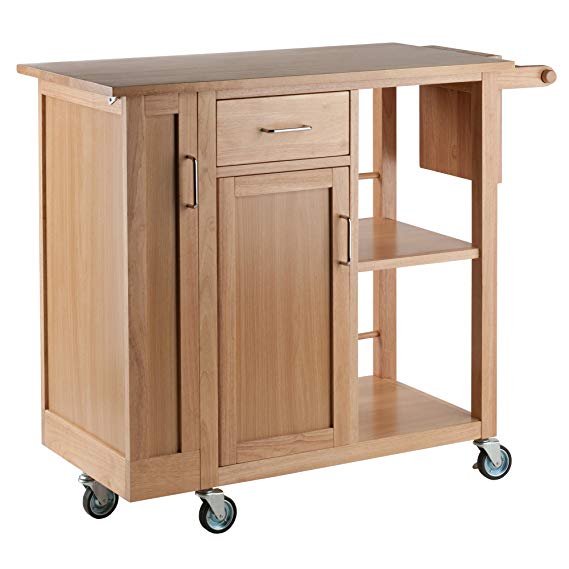 Winsome Wood 89443 Douglas Cart Kitchen Natural