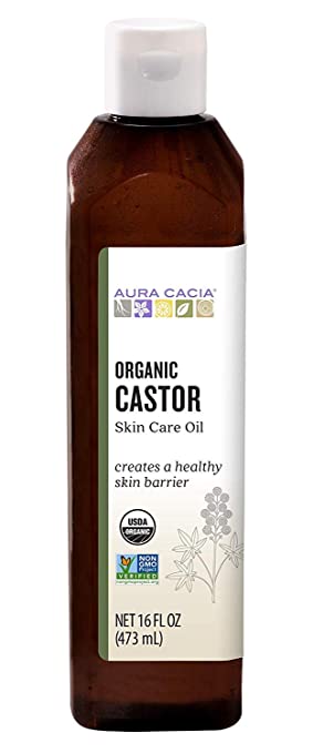 Aura Cacia Skin Care Oil - Organic Castor Oil - 16 Fl Oz, 16 Fluid Ounce by Aura Cacia