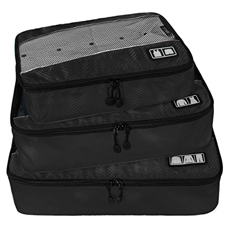 BAGSMART Travel Packing Cube (Small-Large 3 Piece) for Carry-on Travel Accessories, Suitcase and Backpacking (Single Compartment)