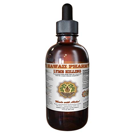Lyme Killing Tincture, Natural Herbal Liquid Extract, Made in USA, Hawaii Pharm trusted brand, Herbal Supplement, 2 oz
