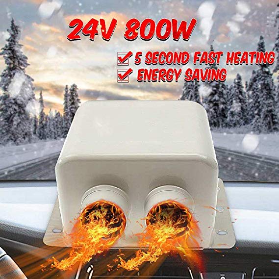 MASO 24V 800W Car Heater Kit, High Power 5 Second Fast Heating Defrost for Automobile Windscreen Winter