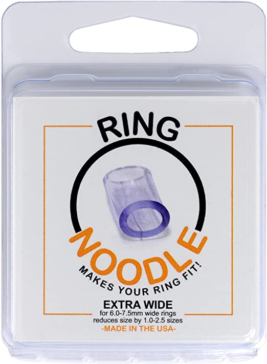 RING NOODLE: Ring Size Reducer | Ring Guard | Ring Size Adjuster. Size: Extra Wide, for rings 6.0 to 7.5 mm wide.