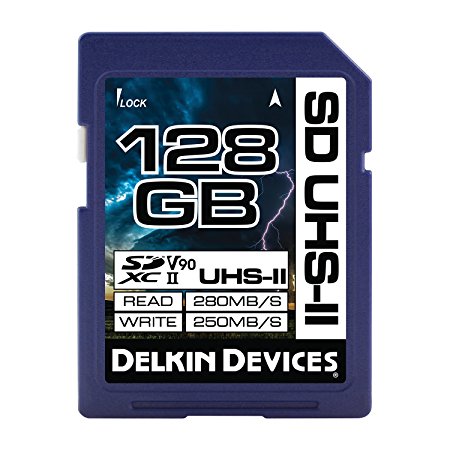 Delkin 128GB Cinema SDXC UHS-II (U3/V90) Memory Card (DDSDUHS2128G)