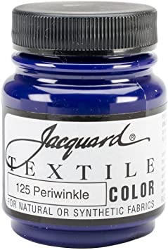 Jacquard Products TEXTILE-1125 Textile Color Fabric Paint, 2.25-Ounce, Periwinkle