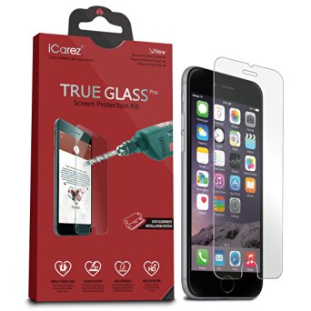 iCarez [Tempered Glass] Screen Protector for iPhone 6 6s 4.7 inch Highest Quality Easy Install [ 2-Pack 0.33MM 9H 2.5D] with Lifetime Replacement Warranty - Retail Packaging