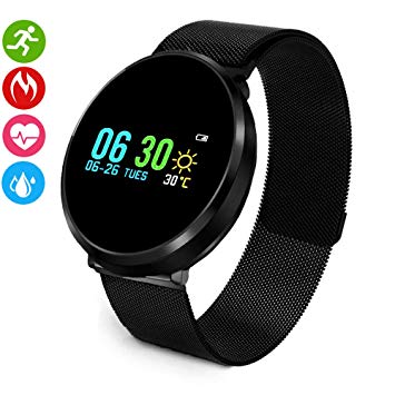 QiyuanLS Fitness Tracker Watch IP68 Waterproof Activity Tracker with Pedometer Calorie Counter Sports Watches for Women Men