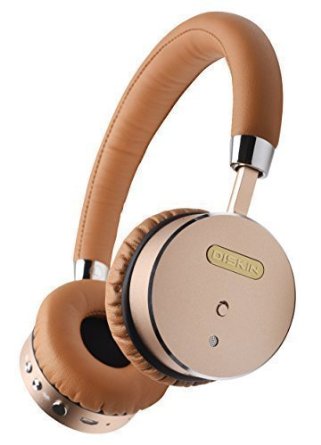 Diskin Wireless Bluetooth Headphones with Active Noise Cancelling Headphones Technology - GoldTan