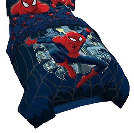 Marvel Spiderman Microfiber Twin/Full Quilt Stitch Reversible Comforter