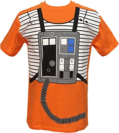 Star Wars I Am Luke Skywalker Flight Suit Mighty Fine Adult Costume T-Shirt