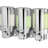 Better Living Products AVIVA Three Chamber Dispenser Chrome