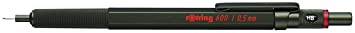 rOtring 1904444 600 Mechanical Pencil, 0.7 mm, Silver Barrel