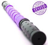 The Massager Stick - Massage Roller -Better Than Foam Roller - Deep Tissue Natural Muscle Recovery - Trigger Point Relief Of Myofascial Soreness - No Flex Perfect Pressure - Guaranteed - Purple