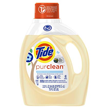 Tide Purclean HE Liquid Laundry Detergent, Unscented, 2.21 L (48 Loads)