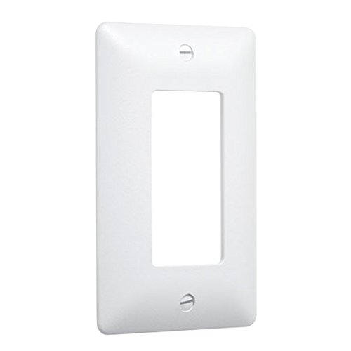 Taymac 5000W Paintable Masque Wall Plate Cover, White, 1-Gang