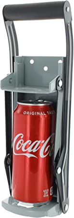 Ram-Pro 16 oz Aluminum Can Crusher & Bottle Opener | Heavy Duty Large Metal Wall Mounted Soda Beer Smasher Recycling Tool – Eco-Friendly