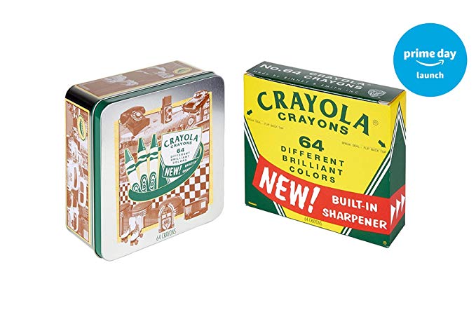 Crayola 60th Anniversary 64 Count Crayon Set with Collectible Tin, Amazon Exclusive