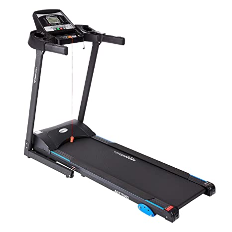 AmazonBasics DC Motorized Treadmill with 3 Level Manual Incline, 1.5 HP Continuous and 3.0 Peak Power, Max Speed 14 kmph, Max Weight 110 Kg