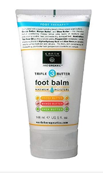 Earth Therapeutics Triple Butter Foot Balm 5 oz/148 ml
