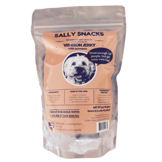 Sally Snacks  100 Pure New Zealand Venison Jerky Dog Treats  MADE IN THE USA  The ONLY GROUND VENISON DOG TREAT made of 100 PURE VENISON MEAT NO FILLERS Excellent TRAINING TREATS