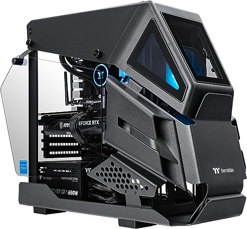 Thermaltake AH-360 Liquid-Cooled PC (AMD Ryzen 5 5600X, RTX 3060, 16GB RGB 3600Mhz DDR4 ToughRAM RGB Memory, 1TB Gen4 NVMe M.2, WiFi, Win 10 Home) Gaming Desktop Computer AHB2-B550-A36-LCS