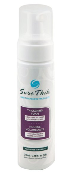 Surethik Hair Thickening Foam- Alcohol Free Foam that Provides Volume to Hair by Increasing Density of Each Hair Follicle- Also Reduces Hair Loss- 210ml