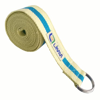 Limm Yoga Strap - Extended Length 8-Foot Stretch Band To Aid Flexibility & Strength