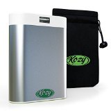 Kozy 7800mAh Rechargeable Hand Warmer provides Comfortable Soothing Warmth for Hours Includes Bonus Warmer Pouch USB ChargerPower Bank and LED Flashlight and Emergency SOS Full 1-Year Warranty