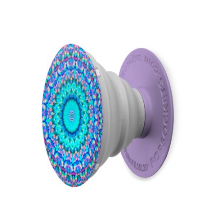 PopSockets: Expanding Phone Stand and Grip - Works with all Smartphones Including iPhone and Galaxy (Single PopSocket, Arabesque-Pink-Purple)