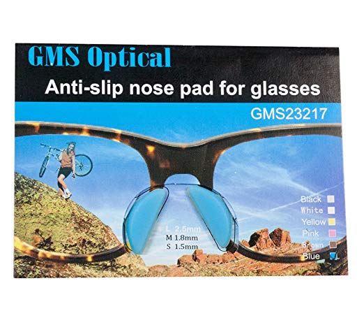 2.5mm 4 Pair Blue GMS Optical Anti-slip Nose Pad for Glasses