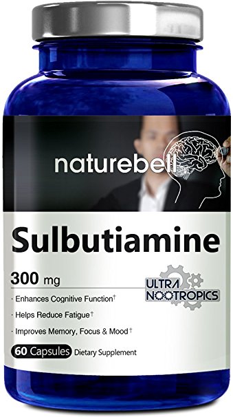 NatureBell Sulbutiamine 250 mg, 60 Capsules, Ultra Nootropics Supplements, Made in USA