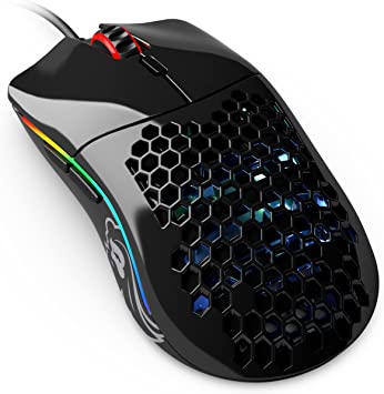 Glorious Model O High Performance USB RGB Odin Gaming Mouse, 6 Programmable Buttons - Glossy Black