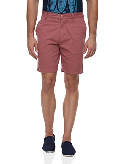 Blue Wave Cotton Casual Shorts for Men