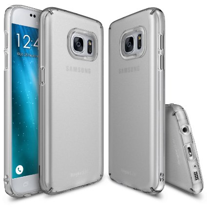 Galaxy S7 Case, Ringke [Slim] Ultra-Thin Cover [Soft Tone Color] Essential Side to Side Edge Coverage Superior Coating PC Hard Skin for Samsung Galaxy S7 2016 - Frost Gray