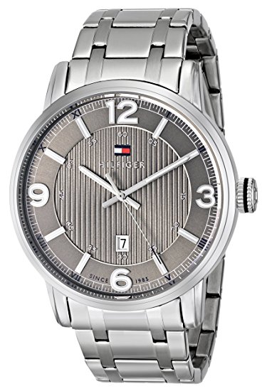 Tommy Hilfiger Men's 1710345 Analog Display Quartz Silver Watch