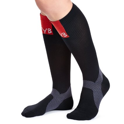 Running Compression Socks for Men and Women By Yorkberg Great for Travel - Nurses Helps Leg Shin Splints and Calf Pain Mens Graduated Stockings Sleeves Boosts Circulation