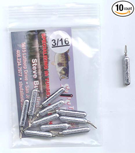 3/16 Finesse Lead Drop Shot Weights Hand Poured (10 per pack)