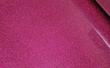 SISER GLITTER EASY WEED HEAT TRANSFER GLITTER VINYL 20 INCHES BY 1 FOOT (12 INCHES). HTV GLITTER VINYL SHEET 12 X 20 SISER EASYWEED GLITTER HEAT TRANSFER VINYL (Hot Pink)