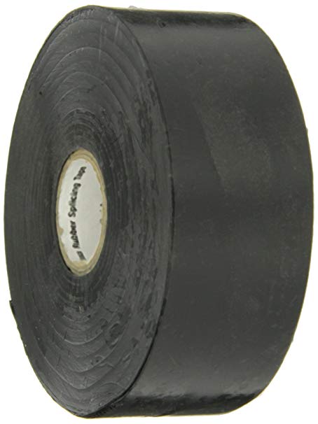 Scotch(R) Linerless Rubber Splicing Tape 130C, 1-1/2 in x 30 ft, Black, 1 roll/carton