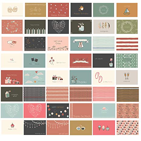 48 Blank All Occasion Cards - Greeting Cards with Envelopes for Any & Every Occassion