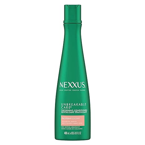 Nexxus Unbreakable Care Thickening Conditioner with Keratin, Collagen, Biotin for Fine and Thin Hair 13.5 oz