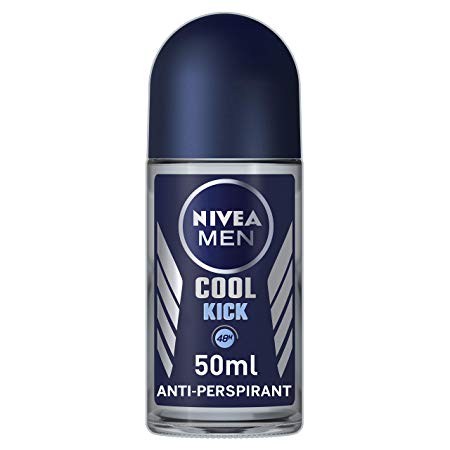 NIVEA MEN Anti-Perspirant Deodorant Roll-On, Cool Kick, 48 Hours Deo, 50 ml, Pack of 6