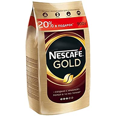 Nescafe Gold 900 gamm (1.98 lb) Instant coffee Big Pack Save 20%/150g