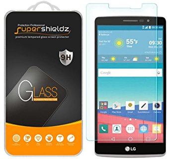 [2-Pack] LG G Stylo Tempered Glass Screen Protector, Supershieldz Anti-Scratch, Anti-Fingerprint, Bubble Free, Lifetime Replacement Warranty