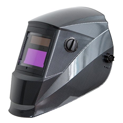 Antra AH6-260-001X Solar Power Auto Darkening Welding Helmet with AntFi X60-2 Wide Shade Range 4/5-9/9-13 with Grinding Feature Extra lens covers Good for TIG MMA MIG Plasma