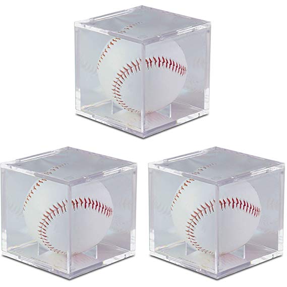UV Protected Square Ball Holder Display Case Baseball by BCW