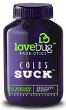 LoveBug Probiotics 982965038 Colds Suck 982965038 Immunity Boost - Patented Delivery Technology 1 Most Clinically Studied Strain - L rhamnosus GG 30 Day Supply 10 Billion CFUdose