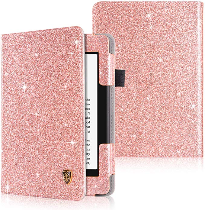 BENTOBEN Case for All-new Kindle Paperwhite 10th Gen 2018 Release-Auto Sleep/Wake PU Leather Flip Folio Cover for All Amazon Kindle Paperwhite E-Reader (Fit 2012, 2013, 2015, 2018 Versions)- Rose Gold