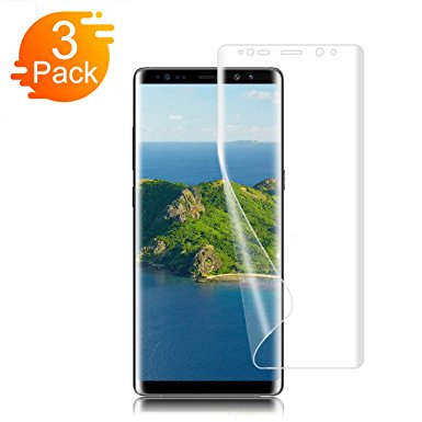 [3-Pack] Galaxy Note 8 Screen Protector Auideas(Case Friendly Version) [Not Glass] Full Coverage Screen Protector for Samsung Galaxy Note 8 [Bubble Free]