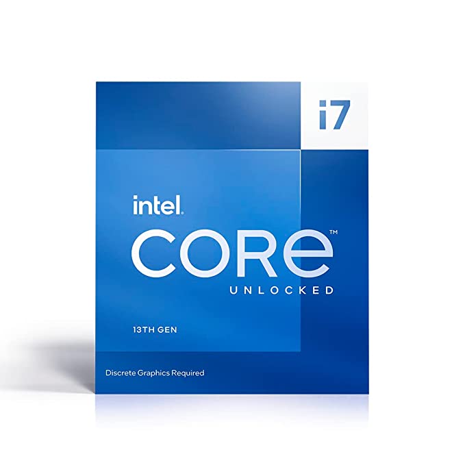 Intel Core i7 13700F 13th Generation Desktop PC Processor Box CPU 30 MB Cache 16 Cores 24 Threads 5.20 Ghz Clock Speed 3 Years Warranty with Fan LGA 1700 Socket (Graphics Card Required for Display)