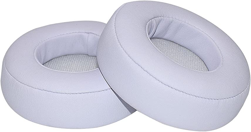 VEKEFF 2 pcs Replacement Earpads Ear Pads Cushion for Beats by Dr.Dre PRO/Detox (White)